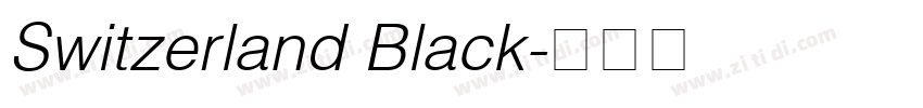 Switzerland Black字体转换